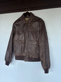 Image 2 of 80s Leather Vetter Barnstormer Aviation Bomber