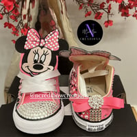 Image 5 of Baby/Toddler Minnie Bling Chucks