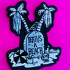 DEATH’S A BEACH 5” Embroidered Sew-on/Iron-on Patch