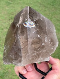 Image 6 of Smoky Quartz With Rainbows On Display Stand Statement Piece #1456