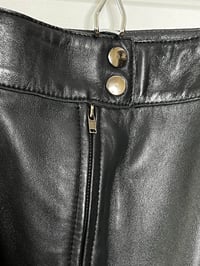 Image 2 of Philippe Adec Genuine Leather Trumpet Skirt 
