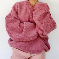 Image 1 of Mauve Sherpa Sweatshirt