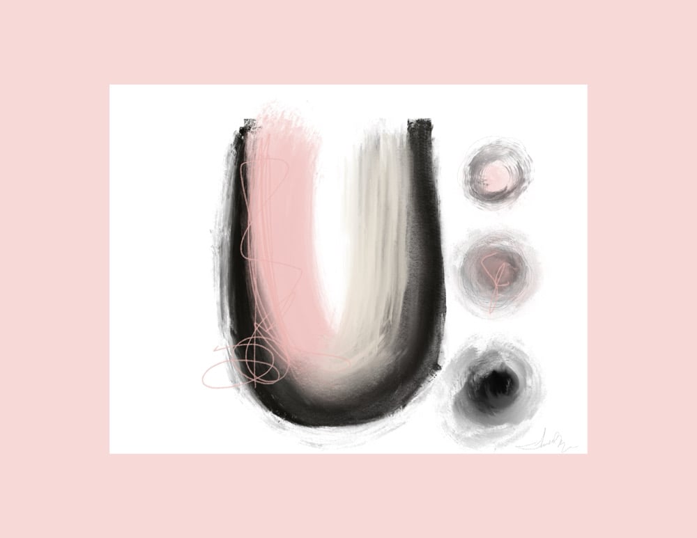Image of LOVE OVER FLOWS (BORDERED)