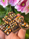 Miniature sushi 1:12 scale on wooden board