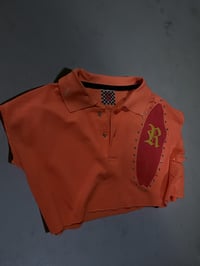 Image 2 of surfs up sleeves crystal polo 