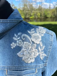 Image 5 of Small Loft Cropped Denim Jacket