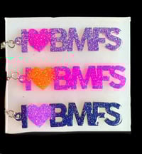 Image 1 of Custom “I Love BMFS” Earrings