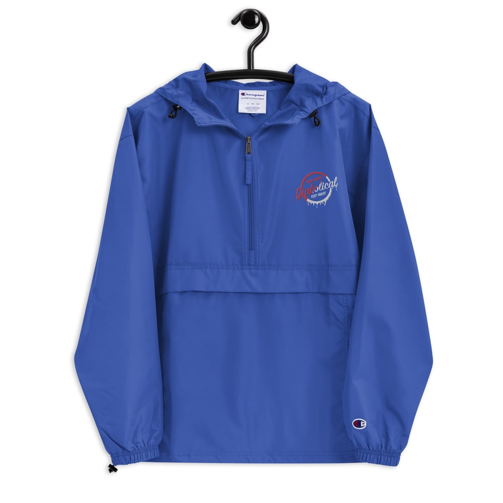 Diabolical "Drip" Logo embroidered Champion Packable Jacket