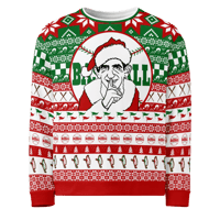 Image 1 of ugly don mossi christmas sweatshirt