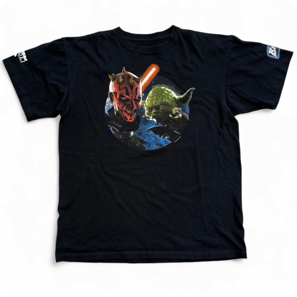Image of 2000s Star Wars Episode 1 3D Brisk Promo Graphic Tee (L)