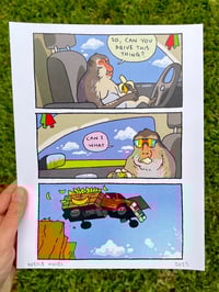 Banana Truck Signed Print