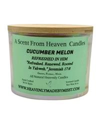 Image 1 of The Heavenly Scent Collection Cucumber Melon Iridescent Candles