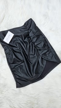 Image 4 of Carina Faux Leather Skirt 