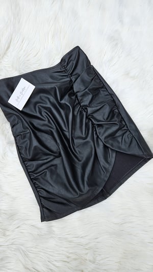 Image of Carina Faux Leather Skirt 