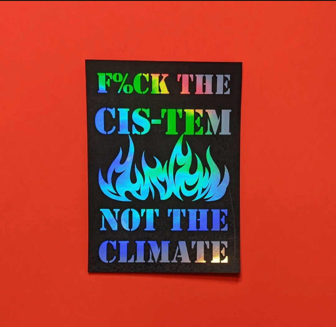 f%ck the cis-tem (sticker)