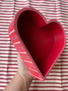 Heart shaped wooden tray