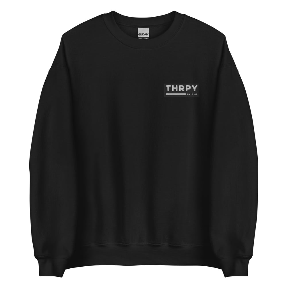Image of THRPY IN BLK Embroidered Sweatshirt