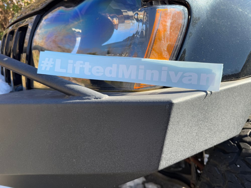 Image of #LiftedMinivan Decal 