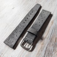 Image 1 of Dark Grey Suede Racing Strap