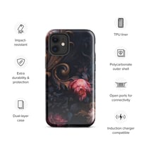 Image 5 of Gothic Rococo Dark Flowers and Filigree Tough Case for iPhone®