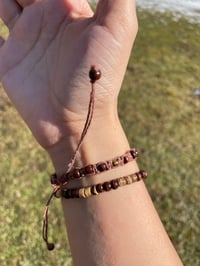 Image 3 of Spiral & peace sign bracelet stack
