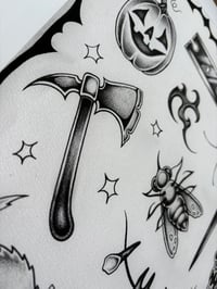 Image 5 of Spooky Flash Sheet (black and grey) 