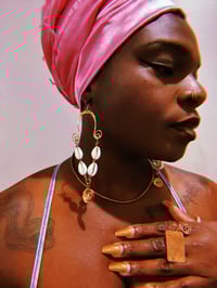 Image 2 of J'Asa |  Copper + Cowrie  Earrings