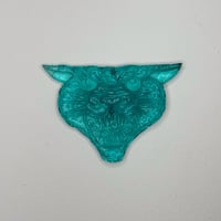 Leopard Head - Turquoise 