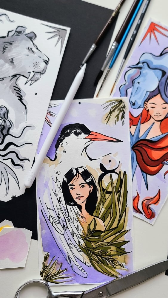 Image of La Carte oracle - illustration intuitive personnalisée