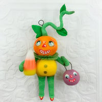 Image 1 of Wild Veggie Goblin With Candy Corn and Jack O' Lantern