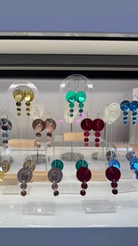 Image 5 of Náušnice Bubbleline barevné zrcadlové L