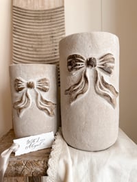 Stone Bow Vases ( 2 sizes )