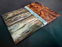 Image 3 of Ironwood Burl & Giraffe Bone Segmented Knife Scales
