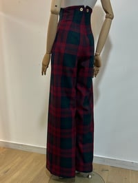 Image 6 of Tartan High Waisted Trousers