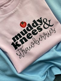 Image 1 of Muddy Knees & Strawberries Organic Tee