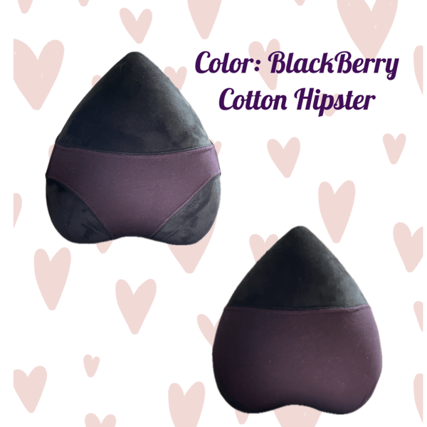 Image of Cotton Upcycled Cheekies in BlackBerry 