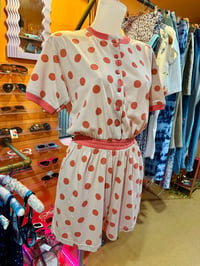 Image 1 of 80's POLKA POCKET PLAYSUIT S/M