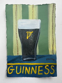 Guinness on sage green stripes 