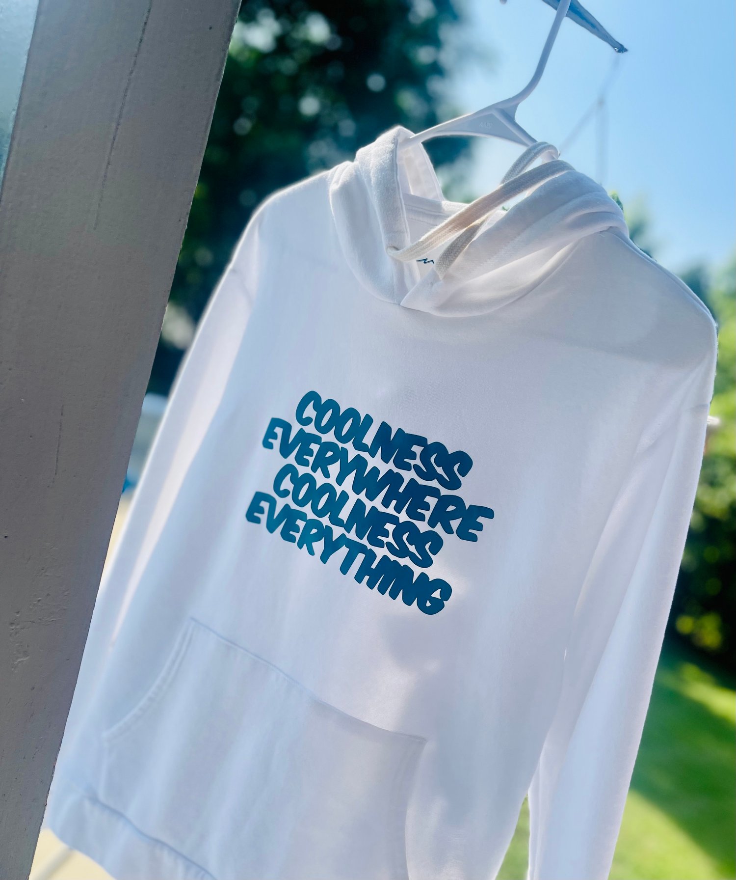 Image of Worldwide Leaders Hoodie - White w/ filled in letters
