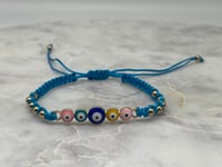 Image 3 of COLORFUL  EYE BRACELETS light blue 