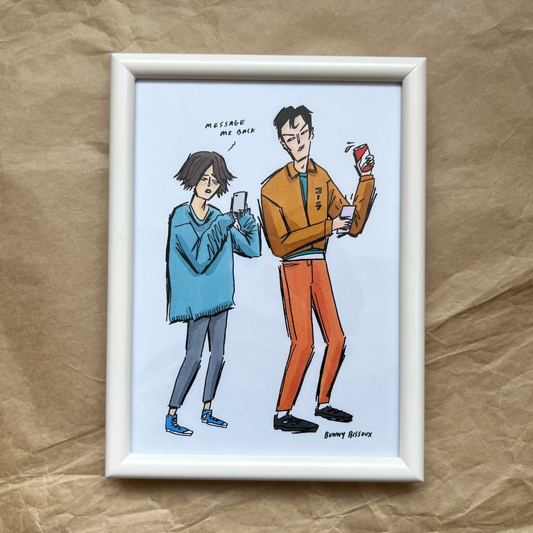 LUCKY CATS - ORIGINAL FRAMED ARTWORK Image 2