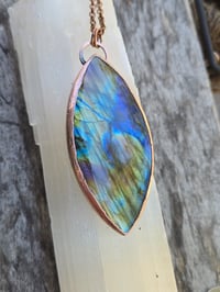 Image 3 of Electroformed labradorite necklace 02