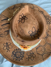 Image 3 of God Is Within Her Wide Brim Fedora Hat