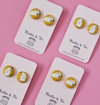 Image 1 of Easter 19mm Fabric Studs 