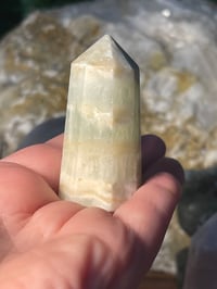 Carribean calcite point 
