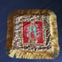 Leopard print fabric and red virgin of Guadalupe cushion cover with gold fringe Image 10