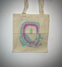 Image 1 of tote bag crocodile bichromie 