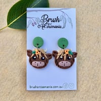Image 2 of Highland Cow Earrings