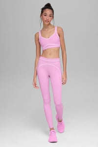 Image 2 of Alo leggings and Bra set Pink 
