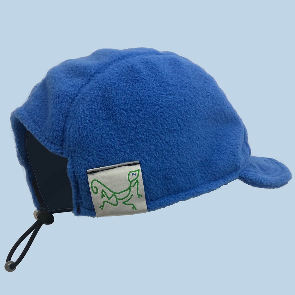 Image of BLUE 4 PANEL FLEECE HAT